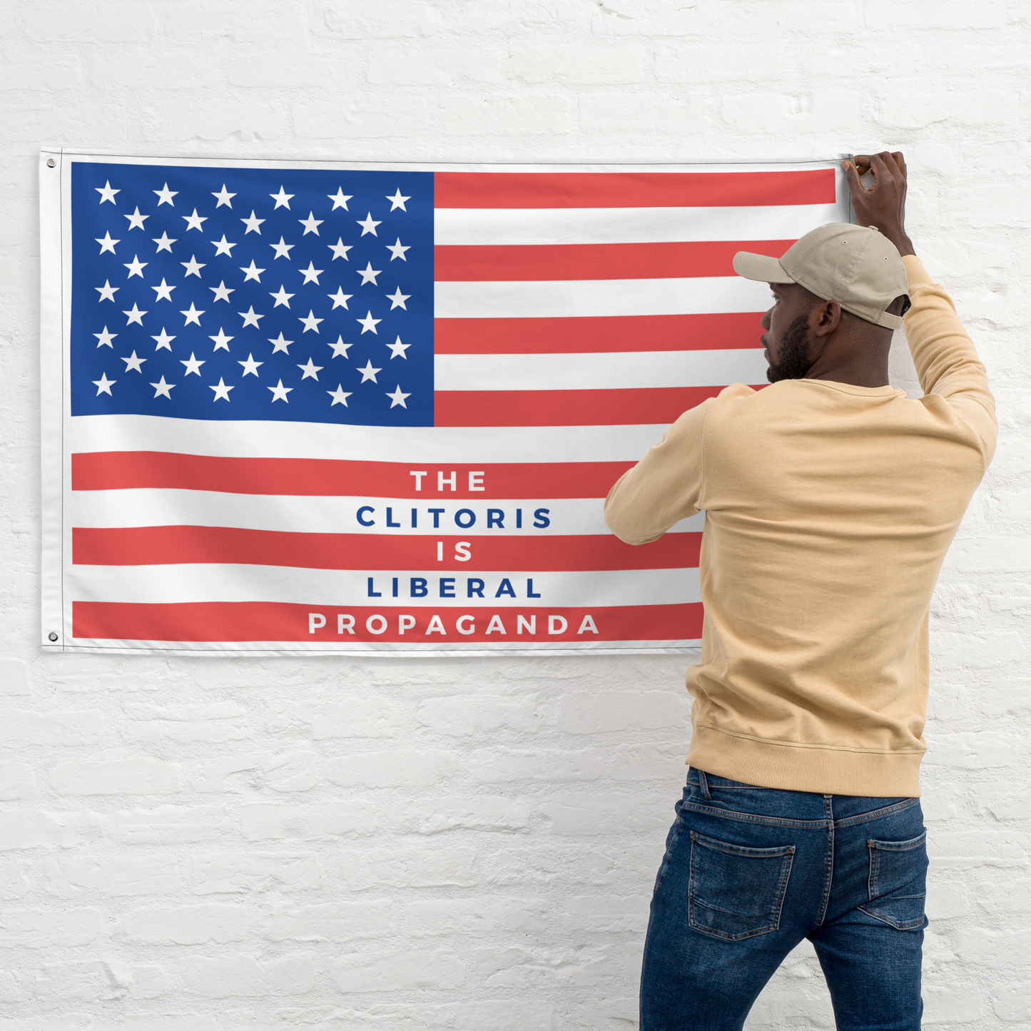 "The Clitoris is Liberal Propaganda" American Flag