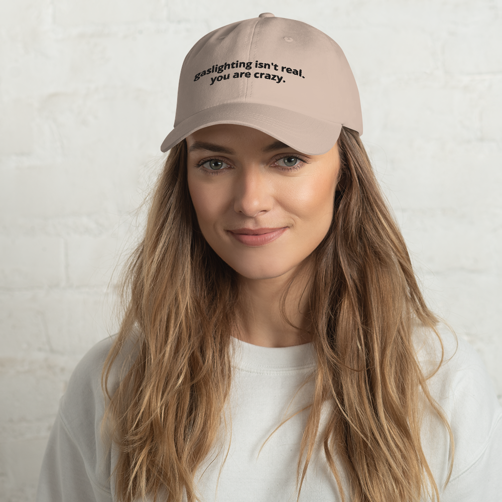 "Gaslighting Isn't Real" Embroidered Hat