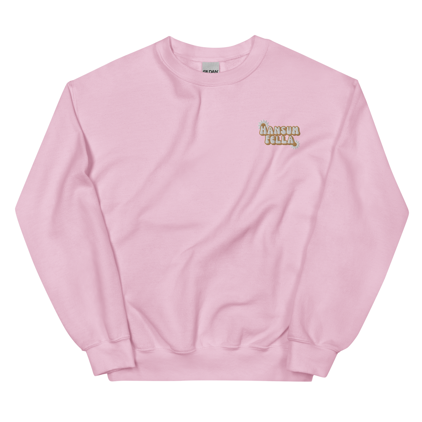 Embroidered HansumFella Flower Crewneck