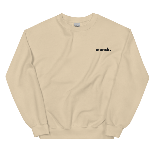 Embroidered Munch Crewneck - Yellow