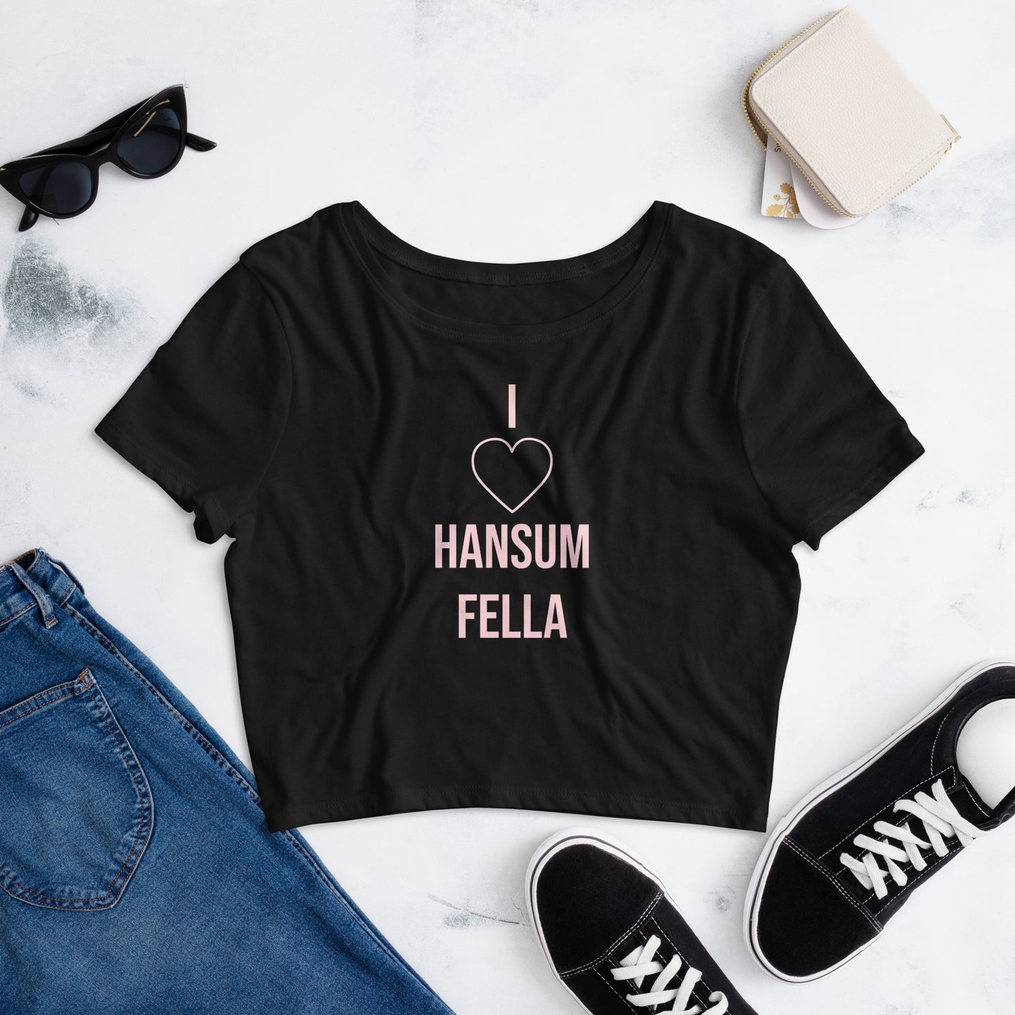 "I <3 HansumFella" Crop Top